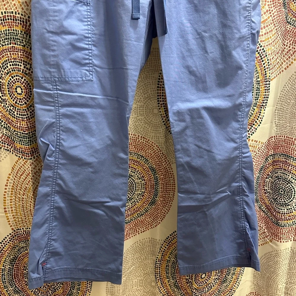 WonderWink ceil blue scrub pants - Picture 2 of 5
